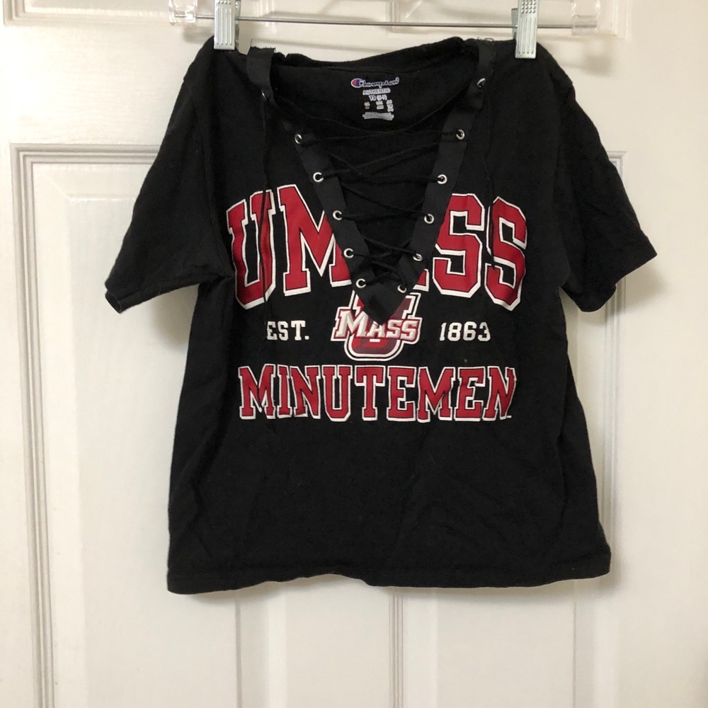 Custom hand sewn Umass Tailgate shirt